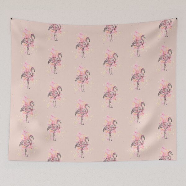 Item preview, Flammingo designed and sold by Kindra | Pencil & Pigment.