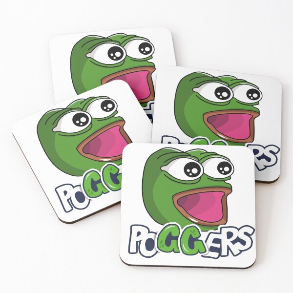 Item preview, Poggers GG Twitch emote Pepe the frog  designed and sold by therustyart.