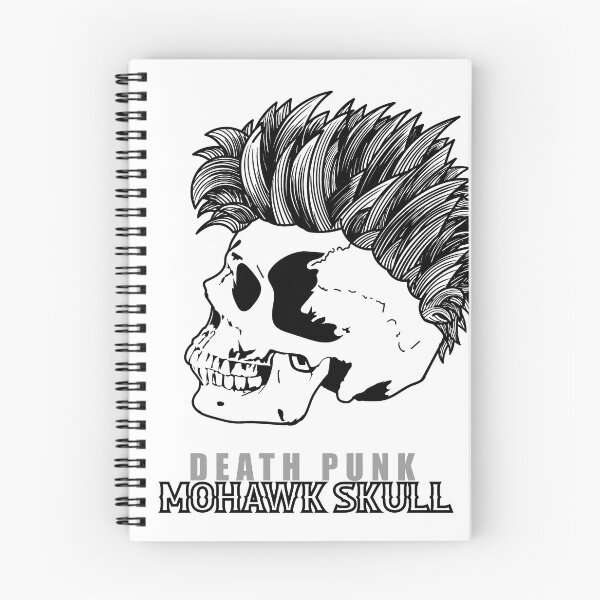 Item preview, Punk human skull with mohawk hair style. designed and sold by hadkhanong.