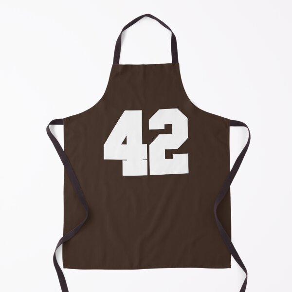 Item preview, 42 Number Cleveland Sports Fourty-Two Brown Jersey designed and sold by HelloFromAja.