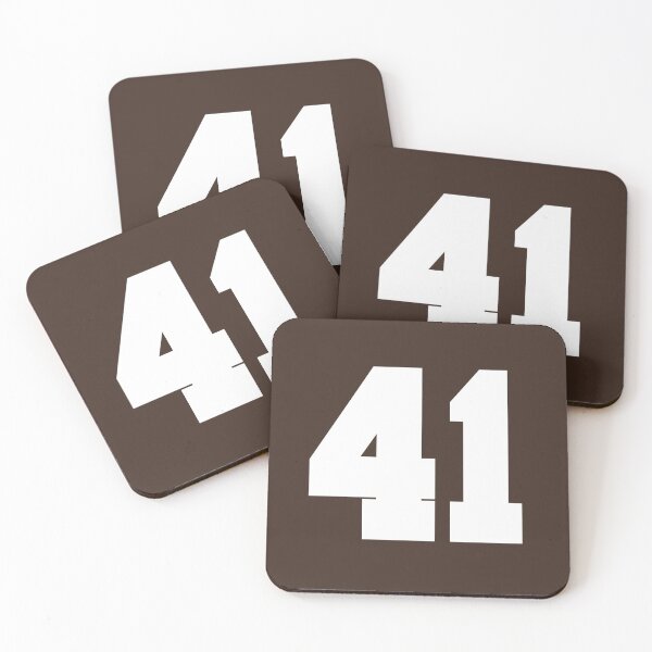 Item preview, 41 Number Cleveland Sports Fourty-One Brown Jersey designed and sold by HelloFromAja.