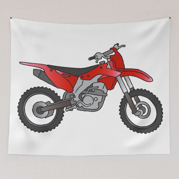 Item preview, Red Motocross motorcycle designed and sold by Berlin-T-Shirt.