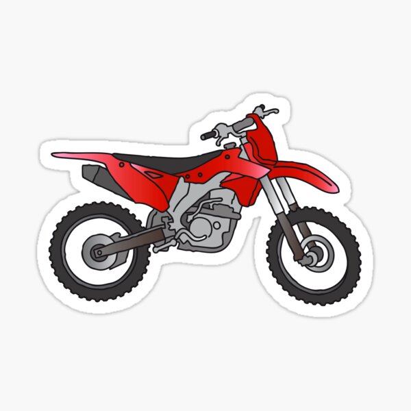 Item preview, Red Motocross motorcycle designed and sold by Berlin-T-Shirt.