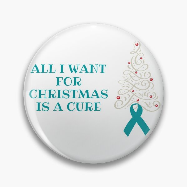 Item preview, All I Want for Christmas is a Cure - Ovarian Cancer designed and sold by Inspired2Live.