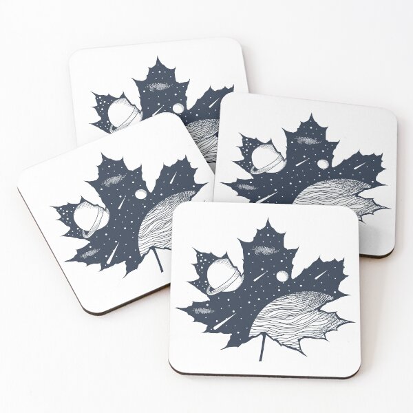 Item preview, The Universe Through A Maple Leaf designed and sold by Vector Scout Lab.