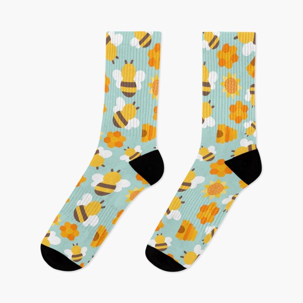 Item preview, Cute Bee Pattern designed and sold by Mexikawaii.