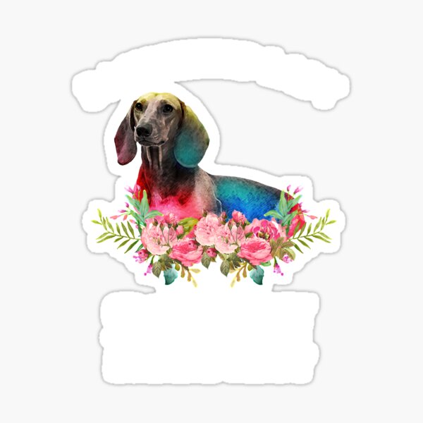 Item preview, Dachshund with Flowers Gifts designed and sold by Barnissim.