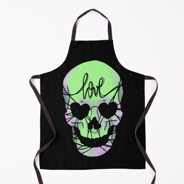 Item preview, Love never dies neongreen heartshaped skull designed and sold by Rotatart.