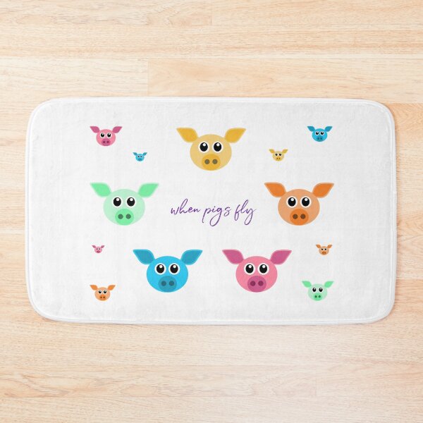 Item preview, Rainbow of Pigs designed and sold by ChestnutAlley.