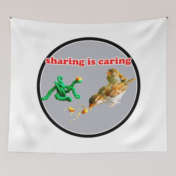 Item preview, sharing is caring designed and sold by Xdelacra.