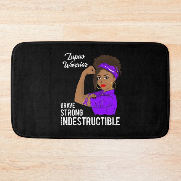 Item preview, Lupus Warrior Indestructible Survivor Awareness Black Girl designed and sold by ZNOVANNA.