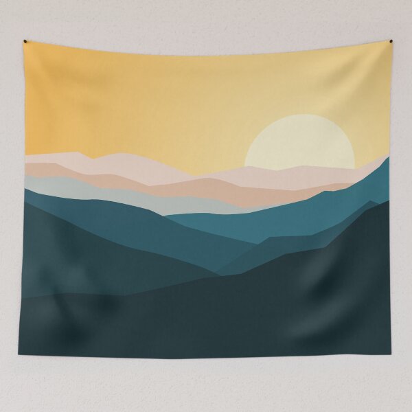 Item preview, sunset landscape designed and sold by blurry-mind.