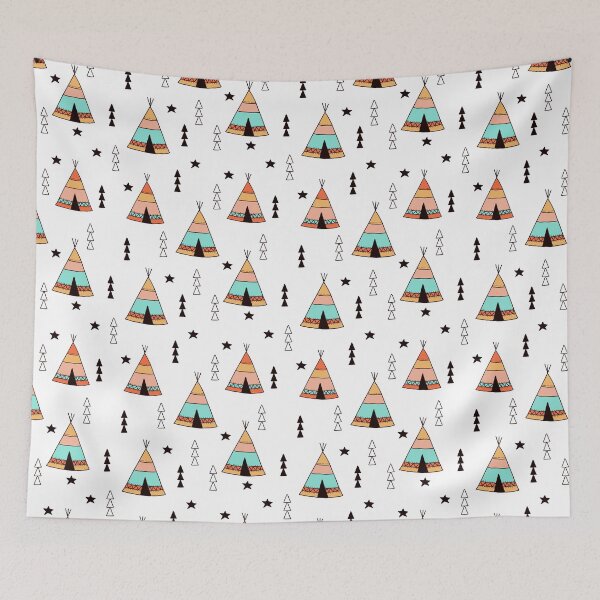 Item preview, Cute tipi pattern designed and sold by JokeGysen.