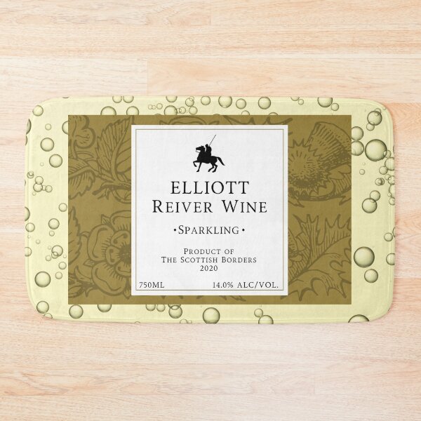Item preview, ELLIOTT Sparkling Wine Label | Border Reivers designed and sold by yourscotborders.