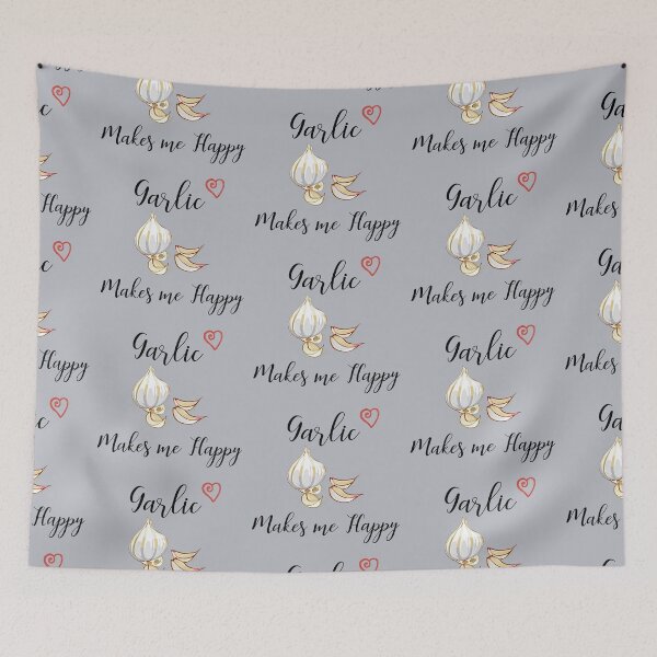 Item preview, Garlic Makes Me Happy designed and sold by Sugar-Magnolia.