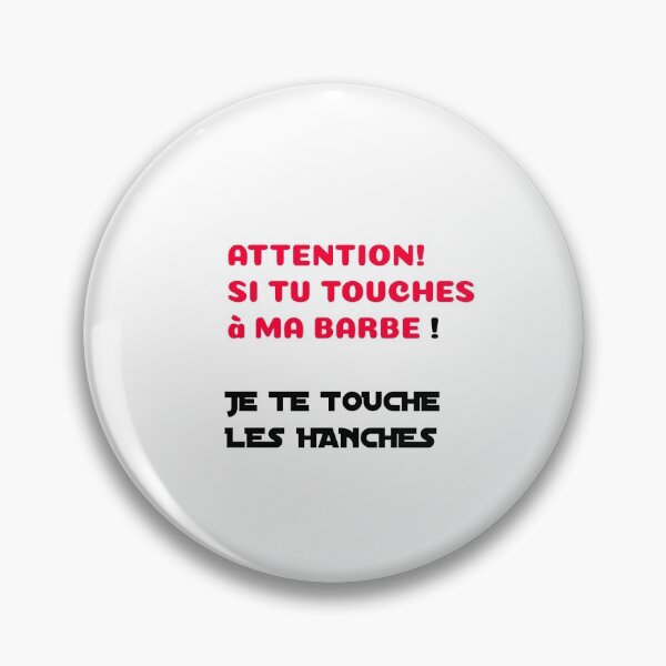 Item preview, T-Shirt fun marrant, Attention si tu touches à ma barbe,je te touche les hanches designed and sold by AmenShop.