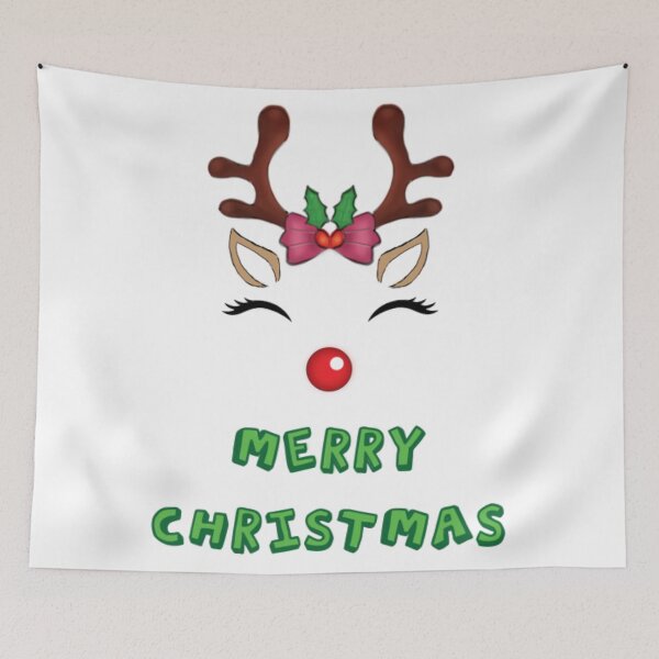 Item preview, Cute Reindeer Merry Christmas classic designed and sold by HolmesMillie1.