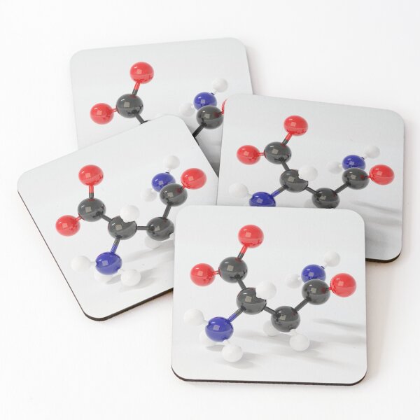 Item preview, Asparagine (L-asparagine, Asn, N) amino acid molecule. 3D rendering. designed and sold by molekuul.