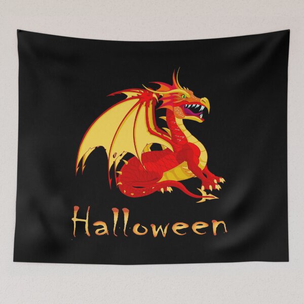 Aperçu de l'œuvre Effrayant Dragon Halloween créée et vendue par EbyArts.