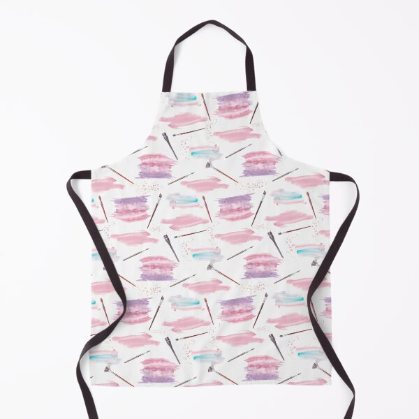 Item preview, Pink watercolor brush strokes with paintbrush designed and sold by FotoKistochka.