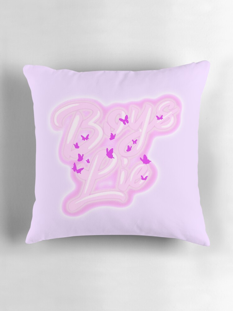 Boys lie selling pillow