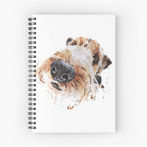 Aperçu de l'œuvre Airedale Terrier Qu'est-ce qui cuisine maman? créée et vendue par EdsWatercolours.