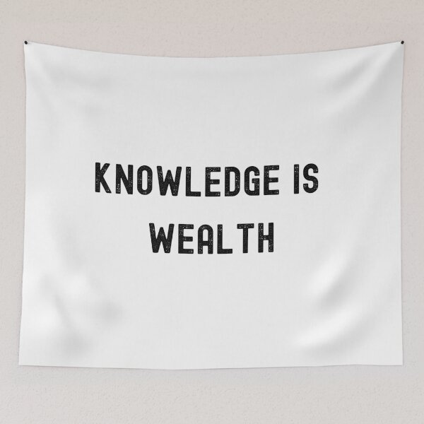 Item preview, knowledge is welath , knowledge is power designed and sold by FourNuns.