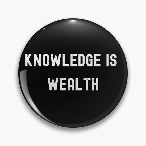 Item preview, (white vers.) knowledge is welath , knowledge is power designed and sold by FourNuns.