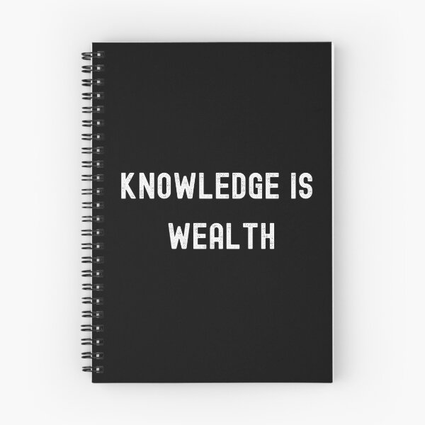 Item preview, (white vers.) knowledge is welath , knowledge is power designed and sold by FourNuns.