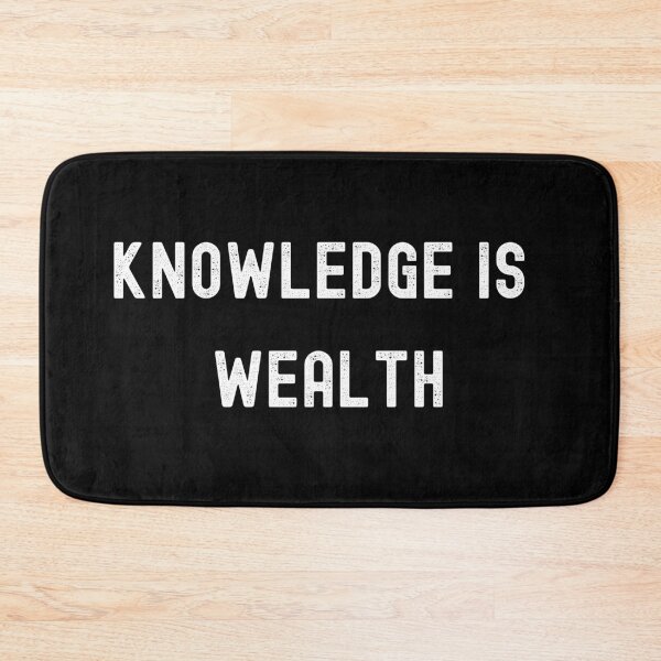 Item preview, (white vers.) knowledge is welath , knowledge is power designed and sold by FourNuns.