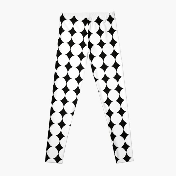 R.U.O.K Ladies Black and White (S-M) Diamond Leggings : :  Fashion