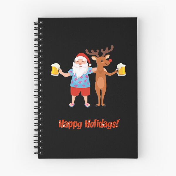 Item preview, Happy holidays-santa beer deindeer designed and sold by KhanWill.
