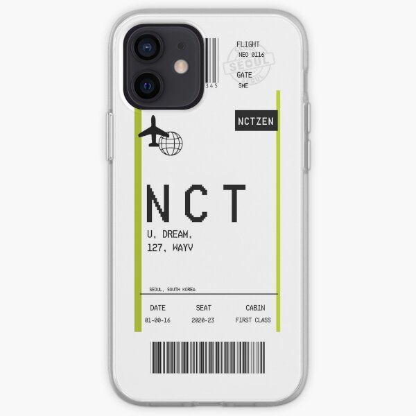 "Tarjeta de embarque" NCT Funda blanda para iPhone