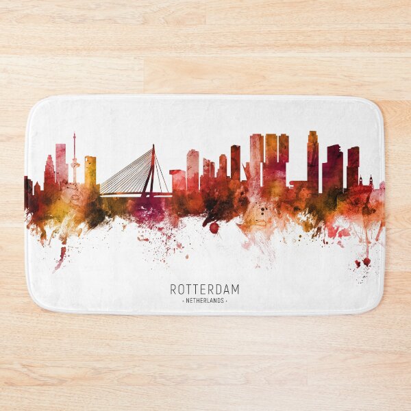 Item preview, Rotterdam The Netherlands Skyline designed and sold by ArtPrints.