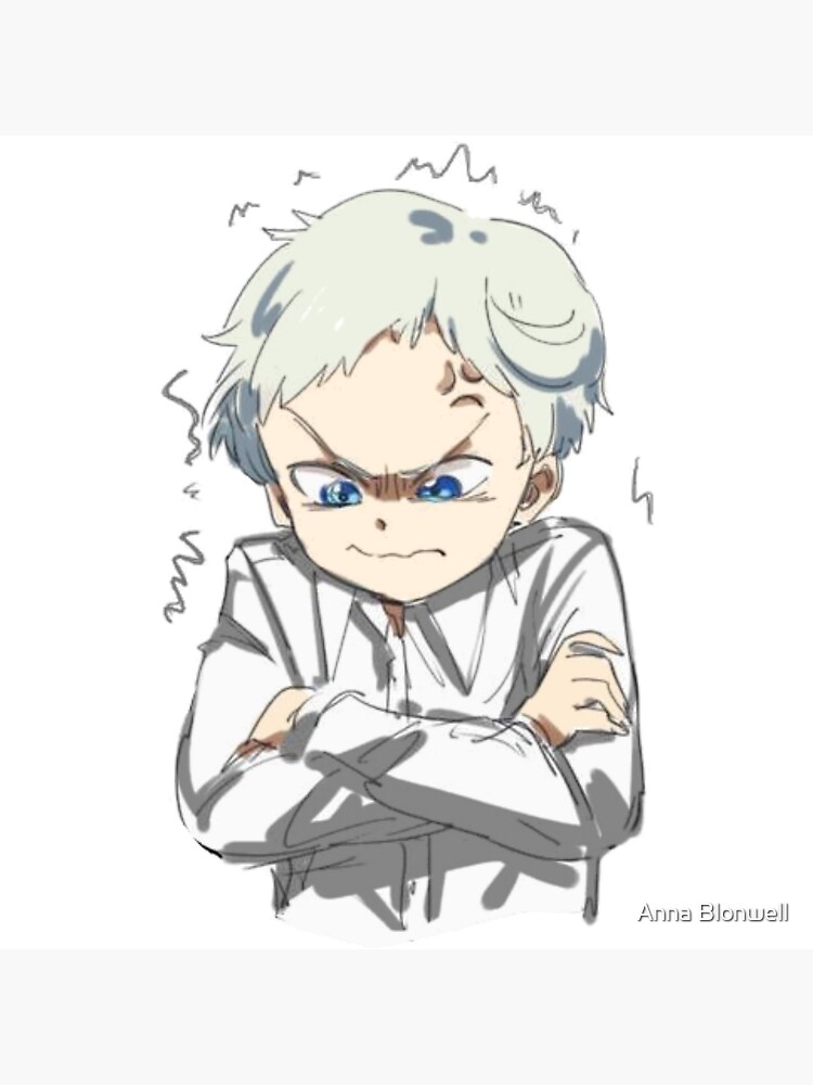 The Promised Neverland Cute Norman Fanart Classic Poster and Stickers |  Greeting Card