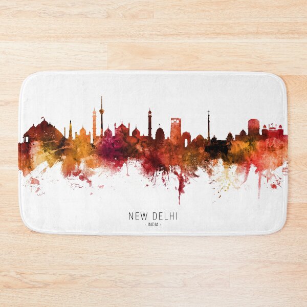 Item preview, New Delhi India Skyline designed and sold by ArtPrints.