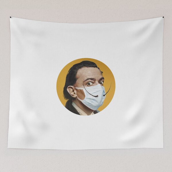Item preview, Salvador Dalí with mask designed and sold by mtaberneroc02.