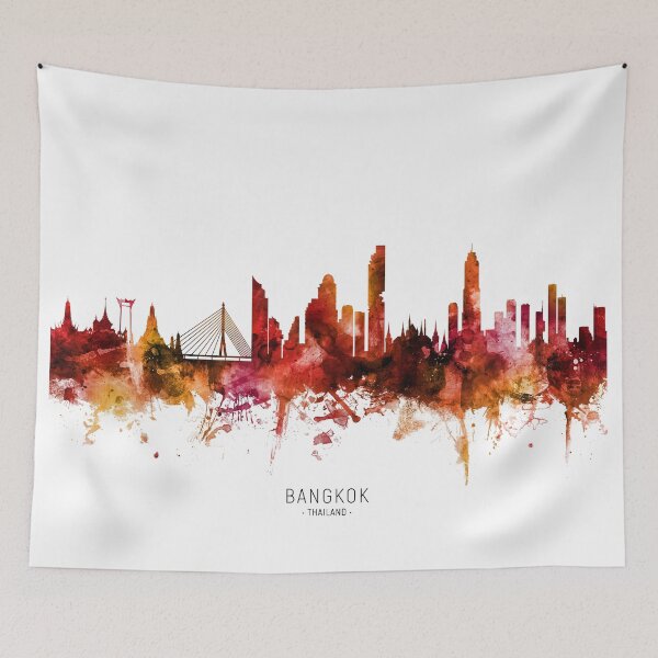 Item preview, Bangkok Thailand Skyline designed and sold by ArtPrints.