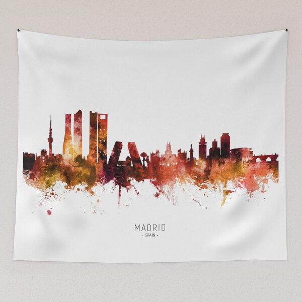 Item preview, Madrid Spain Skyline designed and sold by ArtPrints.