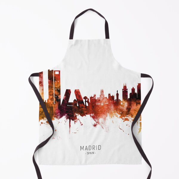 Aperçu de l'œuvre Madrid Spain Skyline créée et vendue par ArtPrints.