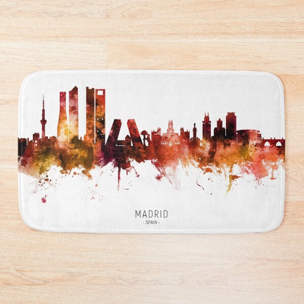 Aperçu de l'œuvre Madrid Spain Skyline créée et vendue par ArtPrints.