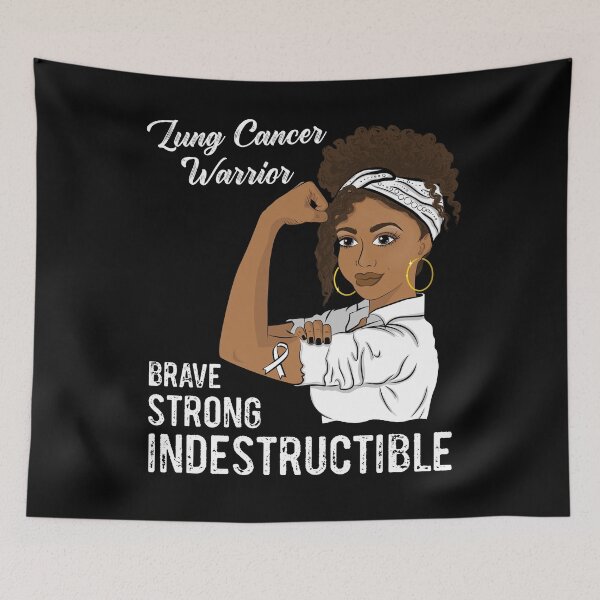 Item preview, Lung Cancer Warrior Indestructible Survivor Awareness designed and sold by ZNOVANNA.
