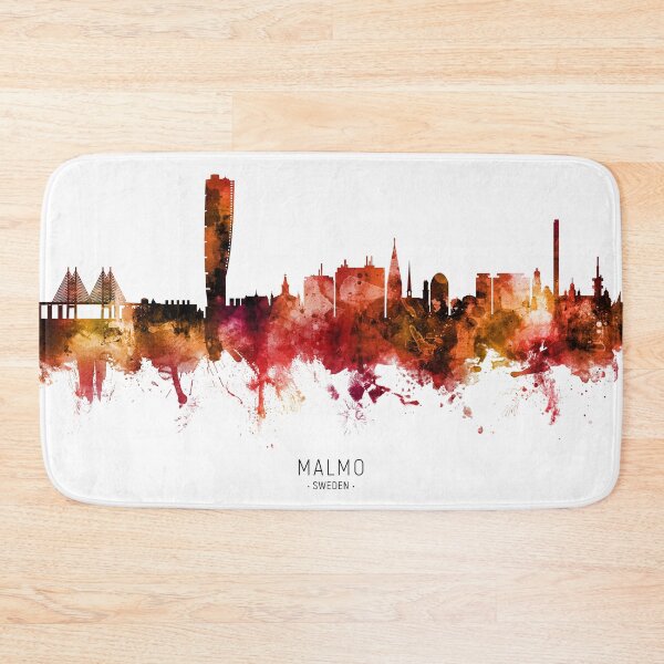 Item preview, Malmo Sweden Skyline designed and sold by ArtPrints.