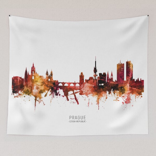 Item preview, Prague (Praha) Czech Republic Skyline designed and sold by ArtPrints.