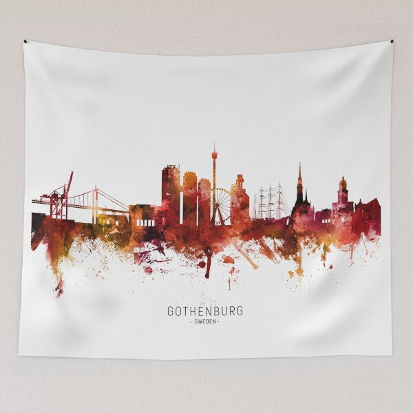 Item preview, Gothenburg Sweden Skyline designed and sold by ArtPrints.