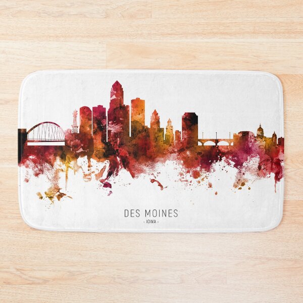 Item preview, Des Moines Iowa Skyline designed and sold by ArtPrints.