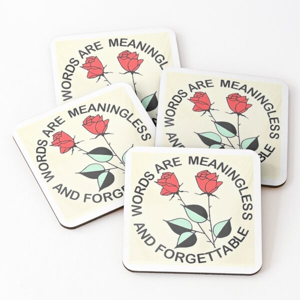 Item preview, Words Are Meaningless And Forgettable designed and sold by ArtWithHearts11.