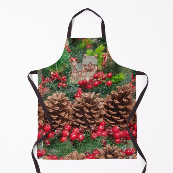 Item preview, Red Berries Pine Cones Regae designed and sold by lotusbud.