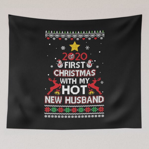 Item preview, 2020 First Christmas With My Hot New Husband Sweater designed and sold by CreativeGift.