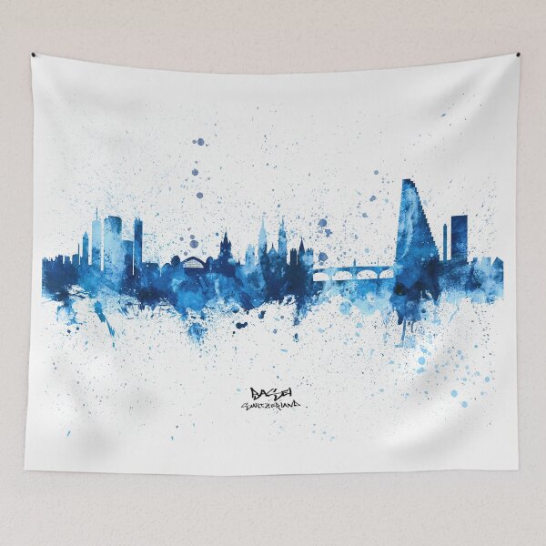 Item preview, Basel Switzerland Skyline designed and sold by ArtPrints.